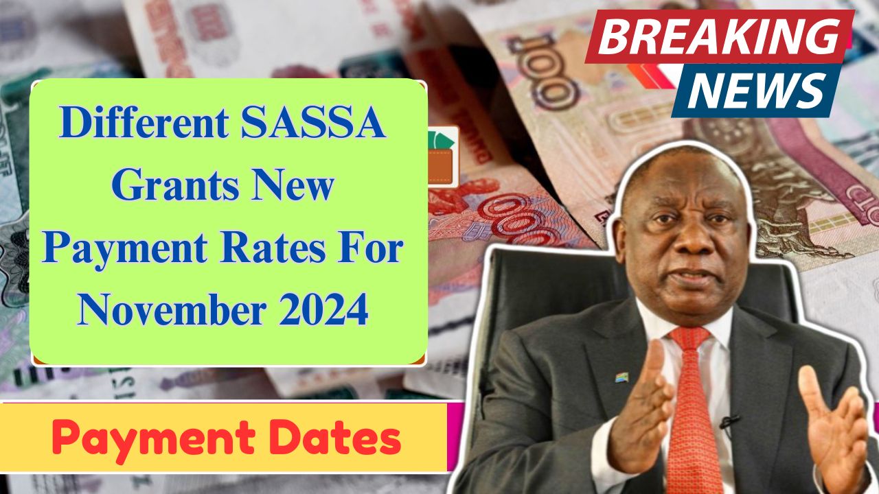 SASSA Grants New Payment Rates November