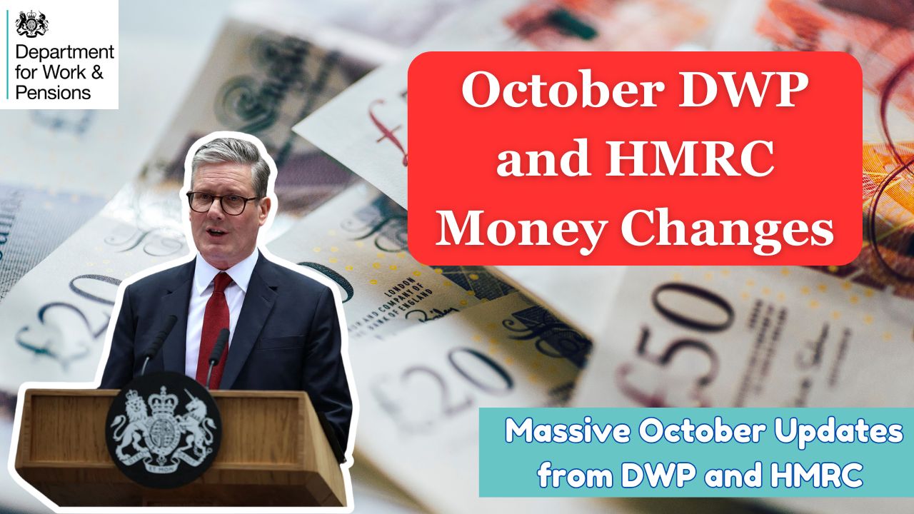 october dwp and hmrc money changes