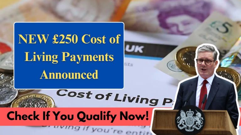 DWP £250 Cost of Living Payment