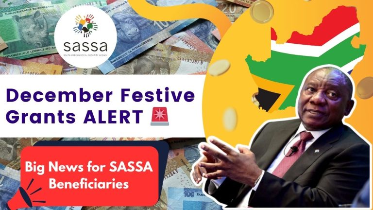 SASSA Festive Season Grants December