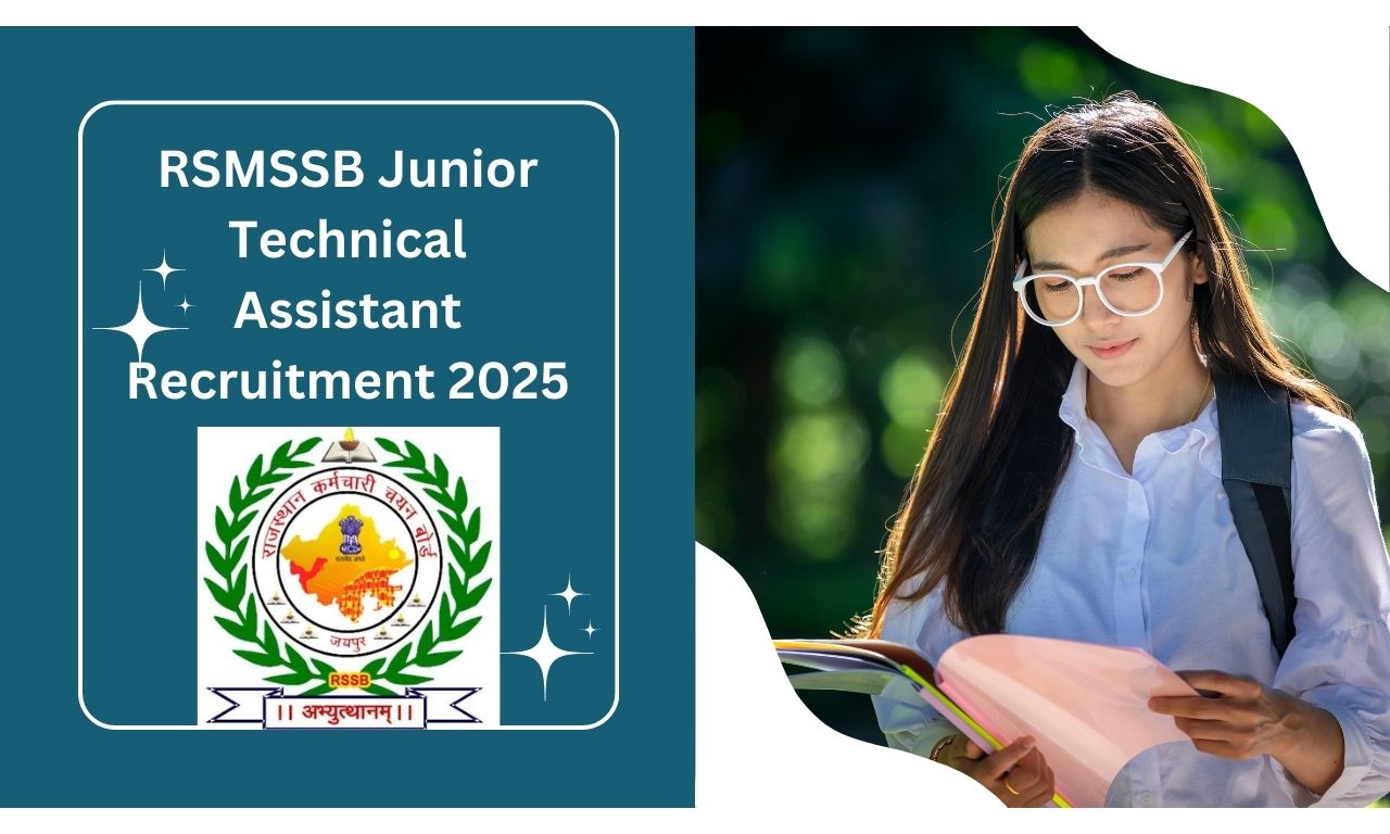 RSMSSB Junior Technical Assistant Recruitment 2025 Announcement