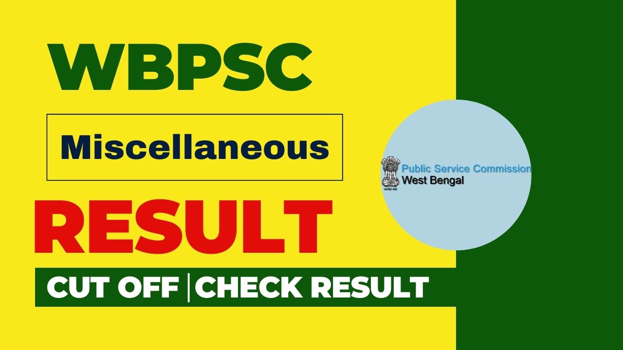 Candidates checking WBPSC Miscellaneous Exam Result 2024 and cut-off list