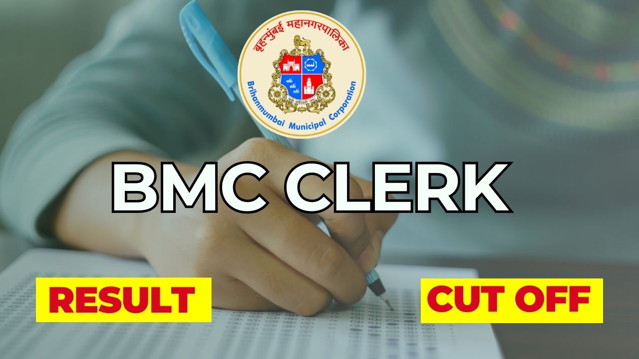 BMC Clerk Result 2025, check merit list, cut-off marks, and download details