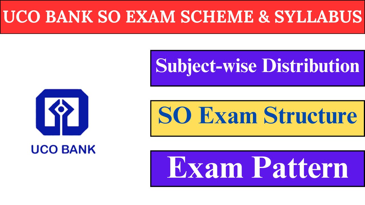 UCO Bank Specialist Officer Syllabus 2025: Check Exam Pattern, Important Topics & Subject-wise Syllabus