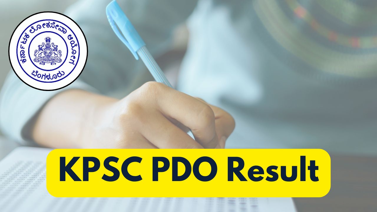 KPSC PDO Result 2025