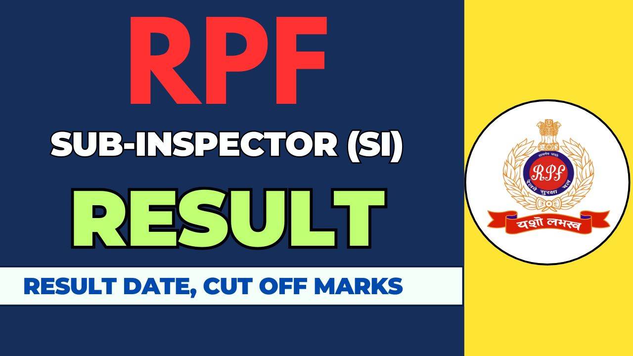 RPF SI Result 2025: Download Merit List & Check Cut-Off Scores