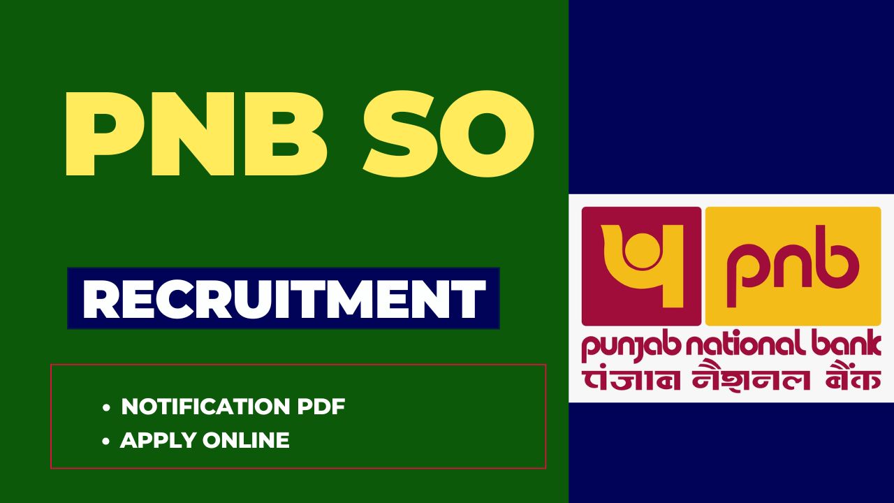 PNB SO Notification